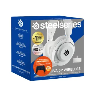 【Steelseries 賽睿】耳機電競組合包-PS5 DualSense 無線控制器(PS5/搖桿/NOVA 5P/耳機/電競)