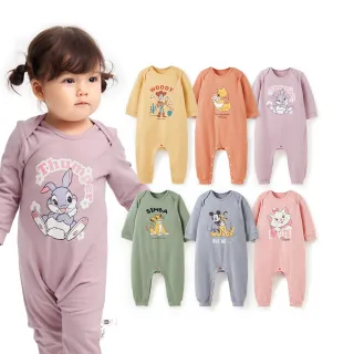 【mamaway 媽媽餵】BABY 迪士尼蓄熱保溫長袖連身衣 1入 多款任選(寶寶連身衣、嬰兒連身衣)