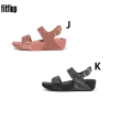【FitFlop】皮革舒適夾腳/扣環/金屬亮粉後帶涼鞋-女(多款)