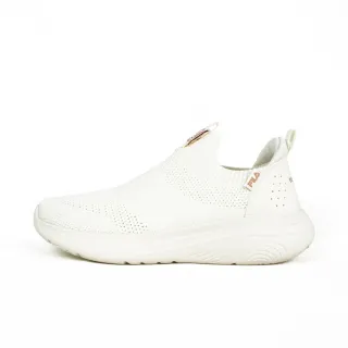 【FILA】Calmly 女 運動休閒鞋 懶人鞋 襪套式 緩震 米金(5-J356Z-115)