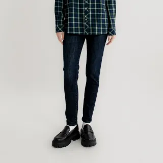 【Arnold Palmer 雨傘】女裝-彈性修身牛仔褲(深藍色)