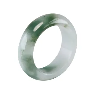 【漢石齋】天然翡翠A貨 全玉戒指 飄花種(版寬隨機出貨)