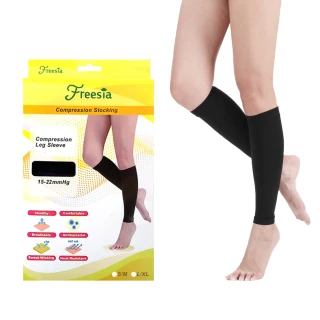 【Freesia】彈性壓力襪-束小腿襪X1雙組(280D-運動襪/彈性襪/束腿襪/塑腿襪/美腿襪/台灣醫療級大廠製造)
