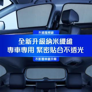 磁吸式遮陽簾 Skoda系列 專車訂製 隔熱防曬 前後窗+三角窗6入(經SGS檢測 產品不含甲醛)