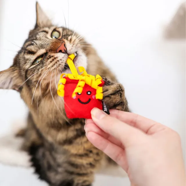 【ZippyPaws】美味喵關係-快樂肥宅分享餐(貓玩具推薦 寵物玩具 貓草玩具 絨毛玩具)