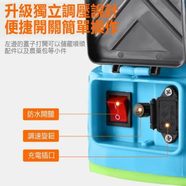 【R.H 獵戰】電動噴霧機 20L 農用噴霧器 10A鋰電噴藥機(噴霧器 彌霧機 打藥機)