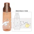 【WOKY 沃廚】三麗鷗聯名_Ecozen透明水瓶600ml-附彈跳吸管(運動水壺/輕量水壺/冷泡瓶/隨行杯/吸管杯)