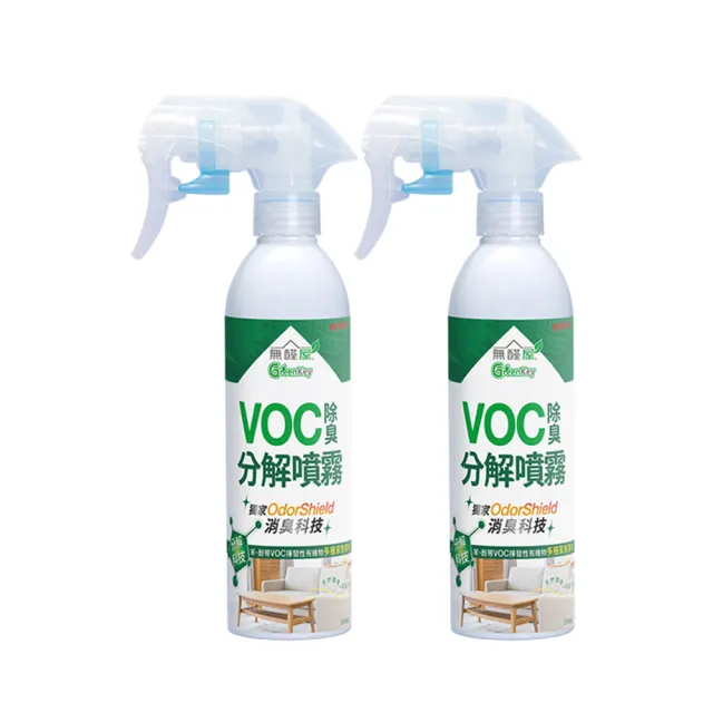 【無醛屋】VOC除臭分解噴霧250ml(2入)