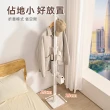 【慢慢家居】升級伸縮款-3in1鐵製多功能兩用折疊曬衣架(吊衣架/掛衣架/室內衣架/摺疊晾衣架)