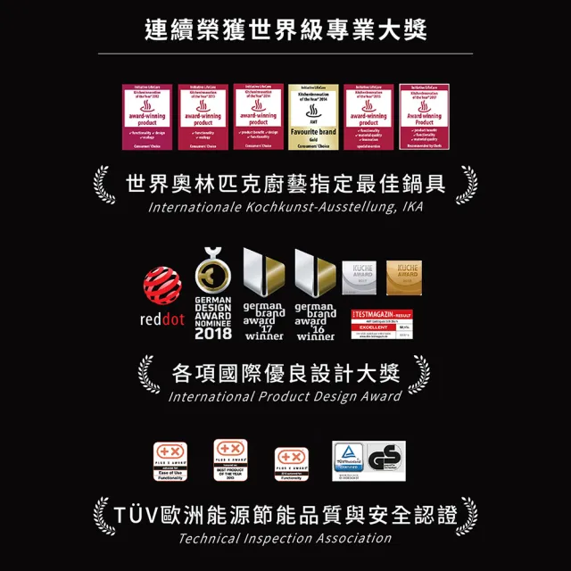 【UCOM 瑞康屋】德國黑魔法不沾鍋-鑄造小深鍋6公分(直徑20cm)