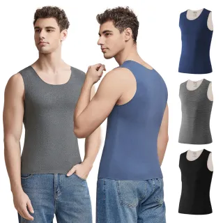 【TLYS-J】冬季加絨保暖背心 發熱背心 圓領高彈保暖衣 內搭背心 男內著 發熱衣 保暖衣