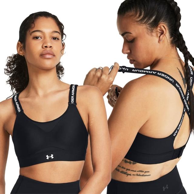 【UNDER ARMOUR】UA 女 Infinity 高衝擊運動內衣_1384112-001(黑色)