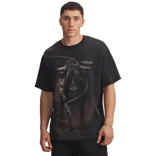 【UNDER ARMOUR】UA 男 Pjt Rock Washed HWT 短袖T-Shirt_6007182-001(黑色)
