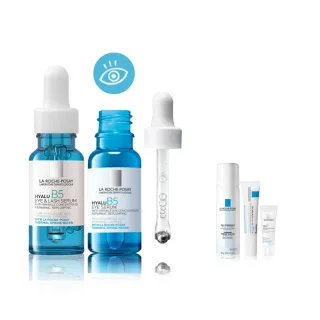 【理膚寶水】全新亮眼神器雙入組★B5彈潤修復多效撫紋眼部精華 15ml_B(B5冰珠/眼霜)