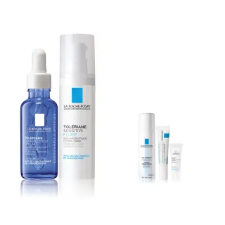 【理膚寶水】保濕舒緩雙星組★多容安舒緩保濕修護精華 30ml+多容安舒緩濕潤乳液40ml(安心小藍瓶/安心乳液)