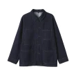 【MUJI 無印良品】男吉貝木棉混丹寧工作外套(藍色/暗藍)
