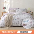 【HOYACASA】100%抗菌天絲兩用被床包組-多款任選(雙人/加大均一價 涼被/冷氣毯)