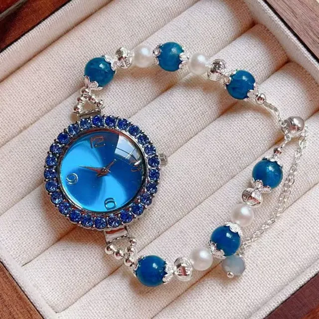 【勝弘珠寶】巴西天然多寶石手錶手鍊(水晶錶手鍊)