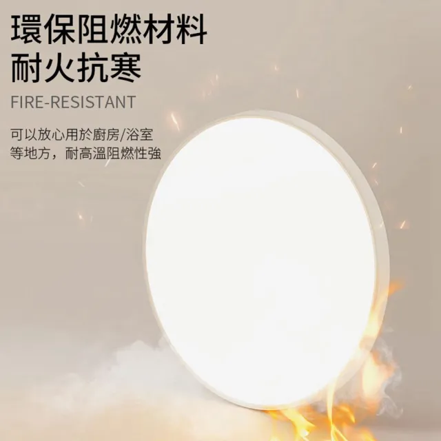【聚美照明】吸頂燈 防潮吸頂燈 超薄三防吸頂燈 28cm三防燈（三色變光24w）超薄款(防潮/防霉/防蚊)
