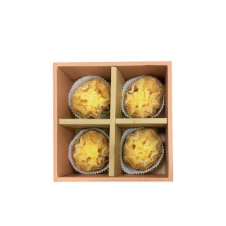 【Tommyshop】花朵蛋塔4入禮盒x2盒(400g/盒)