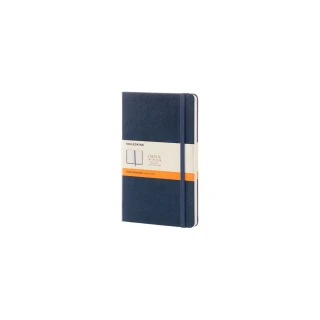 【MOLESKINE】經典硬殼橫線L型筆記本- 藍(筆記本)