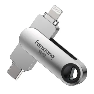 【FANXIANG 梵想】F385 512GB Lightning+TypeC蘋果雙頭隨身碟使用相同APP介面(iphone17新版APP保固3年)