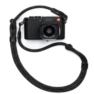 【奧地利 Cooph】Rope  可調式繩索相機背帶 ｜LEICA 指定品牌｜登山繩材質｜90-150cm（雙色豹黑）(公司貨)