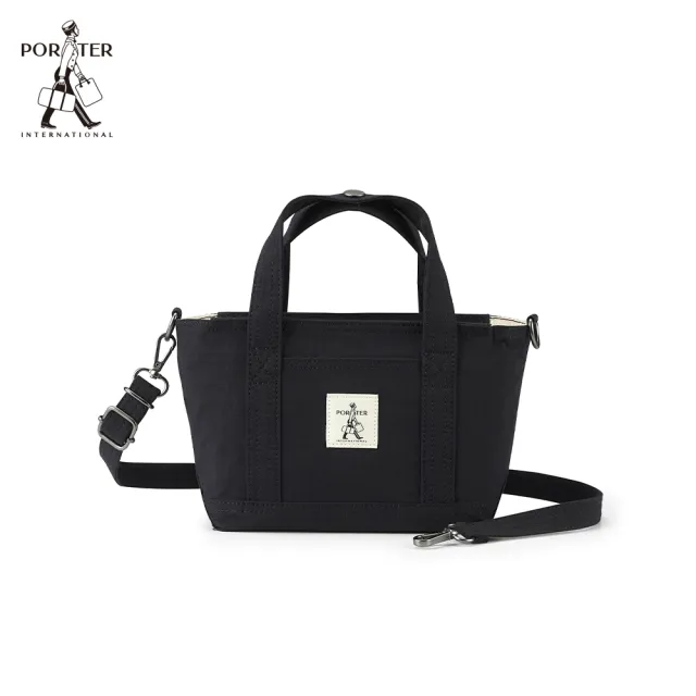 【PORTER INTERNATIONAL】輕盈靈巧NIMBLE手提包-S(黑)
