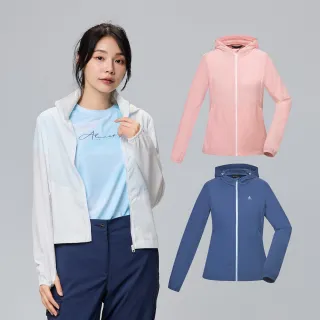 【ATUNAS 歐都納】女款涼感輕薄連帽風衣外套(A8GA2517W/3色任選/防曬抗UV/透氣親膚/戶外休閒/日常穿搭)