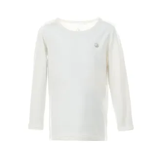 【Hilltop 山頂鳥】ZISOFIT保暖POLYGIENE抗菌吸濕快乾長袖圓領彈性衛生衣 童款 白｜PH56XC60ECB0