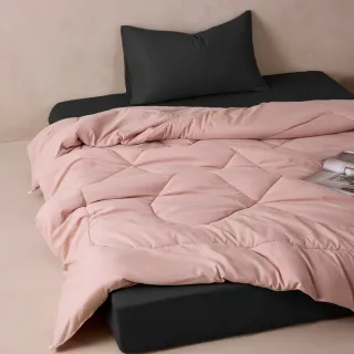 【青鳥家居】台灣製 厚吐司純棉單人床包枕套+石墨烯冬被(純棉/床包棉被組/100%純棉/石墨烯)