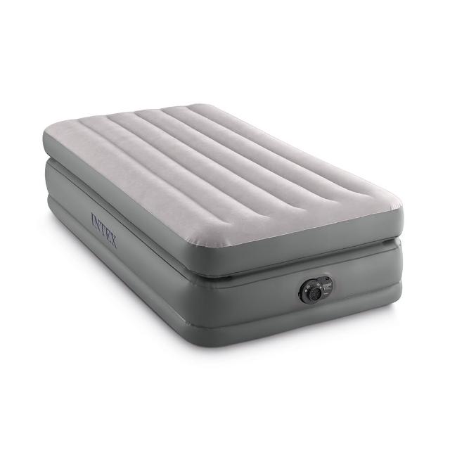 【INTEX 原廠公司貨】豪華雙氣室加高單人加大充氣床墊-99x191x高51cm(64161ED)