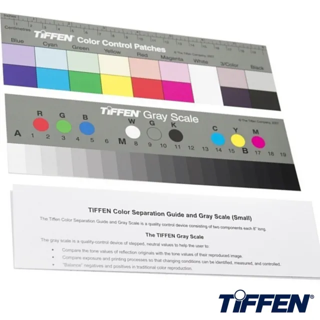 【TIFFEN】專業校色卡 標準灰卡Q-13(2入:色階卡17標準色&灰階卡20階Color Guide Gray Scale)