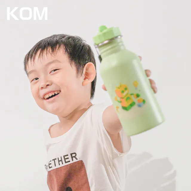 【KOM】夢想系列｜不鏽鋼兒童雙層隔熱碗2入組(碗*2+304湯匙*2+水壺*1+便當袋*1 夢想系列)