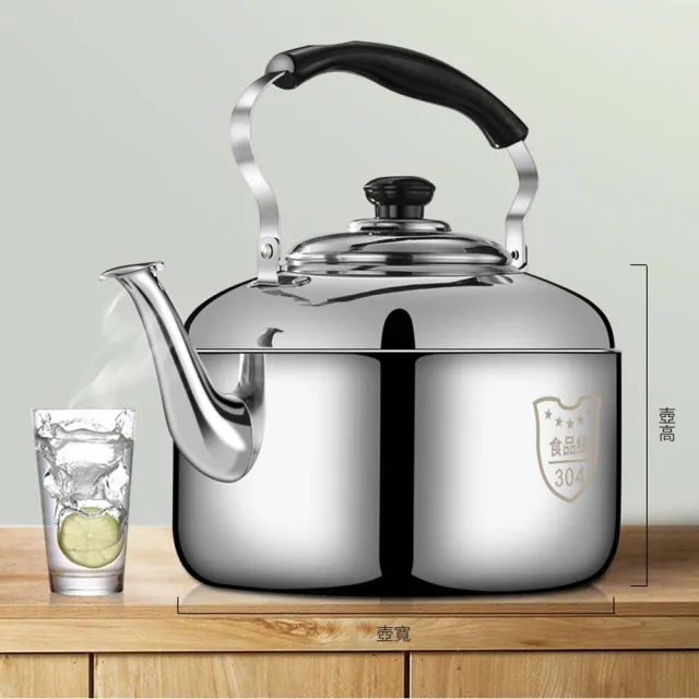 CATIS】10L笛音壺304加厚不鏽鋼水壺燒水壺茶壺露營壺(10L大容量自動鳴