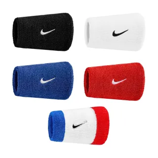 【NIKE 耐吉】加長腕帶 SWOOSH CLASSIC 010黑/101白/400藍/610紅/467藍白紅(運動腕帶 護腕 毛巾布料 吸汗)