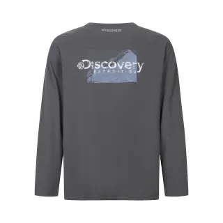 【Discovery Expedition】山峰印花長袖上衣 長袖T恤 機能上衣(DXRL2A054-GRD)