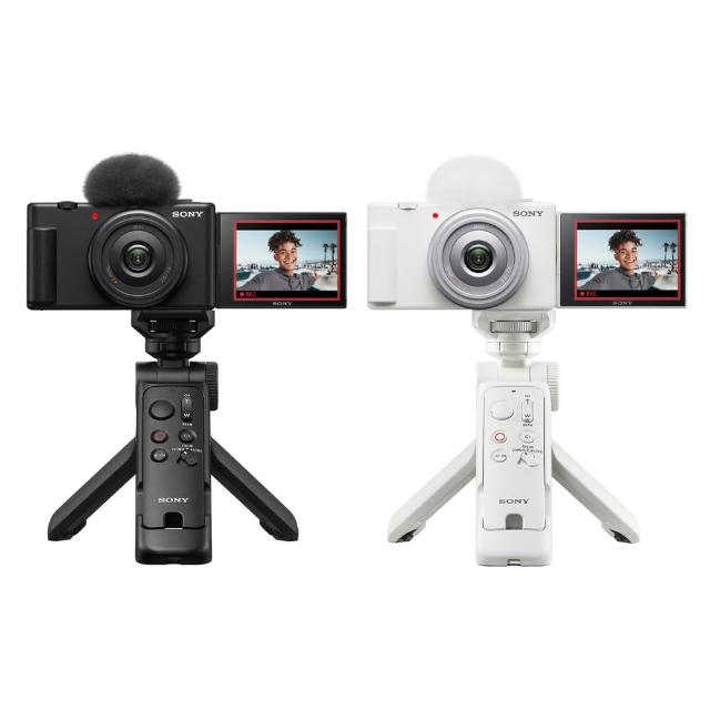 【SONY 索尼】ZV-1F Vlog 數位相機 GP-VPT3手持握把組合(公司貨 保固18+6個月)