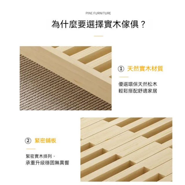 【窩居】實木伸縮床 抽拉床 寬120公分(榻榻米 推拉床 沙發床 單人拼接床)