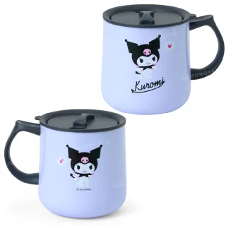 【小禮堂】Sanrio 三麗鷗 保溫馬克杯附蓋 360ml 好友款 Kitty 美樂蒂 大耳狗 酷洛米(平輸品)