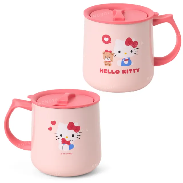 【小禮堂】Sanrio 三麗鷗 保溫馬克杯附蓋 360ml 好友款 Kitty 美樂蒂 大耳狗 酷洛米(平輸品)