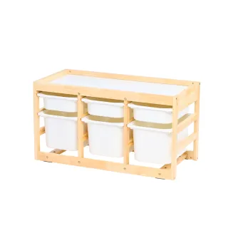 【愛兒館】遊戲中島(含3大3中收納箱)