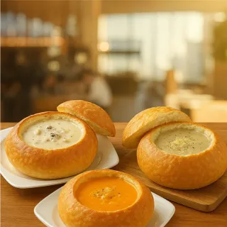 【分享烘焙】主廚濃湯麵包盅-四種口味任選12入(濃湯220g；麵包盅180g/入)