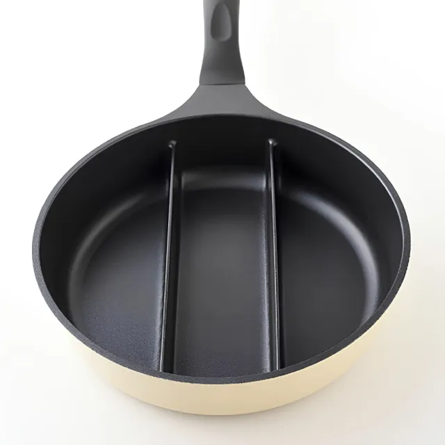 【Arnest】三格不沾料理煎鍋20cm(IH可用鍋具)
