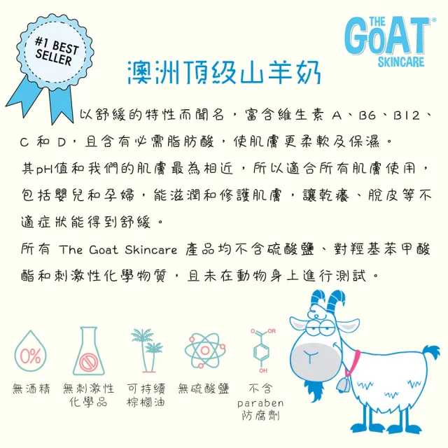 【The Goat Skincare】澳洲頂級山羊奶溫和保濕身體乳液(500ml)