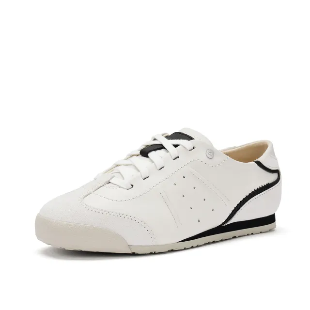 【Clarks】女鞋 Craft Deer. 輕盈透氣薄底休閒鞋 運動鞋 小白鞋(CLF85224C)
