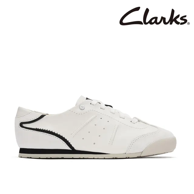 【Clarks】女鞋 Craft Deer. 輕盈透氣薄底休閒鞋 運動鞋 小白鞋(CLF85224C)