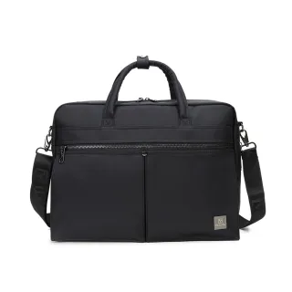 【Valentino Rudy 范倫鐵諾.路迪】簡約日式風格手提斜背公事包(黑色 VR28270 七夕情人節禮物 送禮 男包)