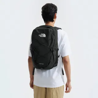 【The North Face 官方旗艦】北面男女款黑色戶外休閒後背包｜3VXF4H0(筆電包/登山包)