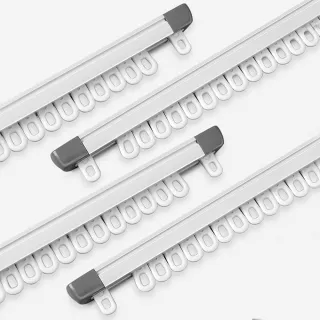 【好物良品】S號90~150cm_高品質隱藏式鋁合金伸縮式靜音窗簾滑軌(窗簾軌 推拉窗簾 窗簾軌道 窗簾)